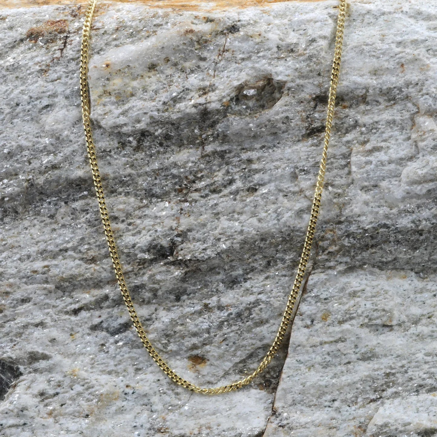 Goldkette Panzerkette Länge 38cm - Breite 1,2mm - 333-8 Karat Gold