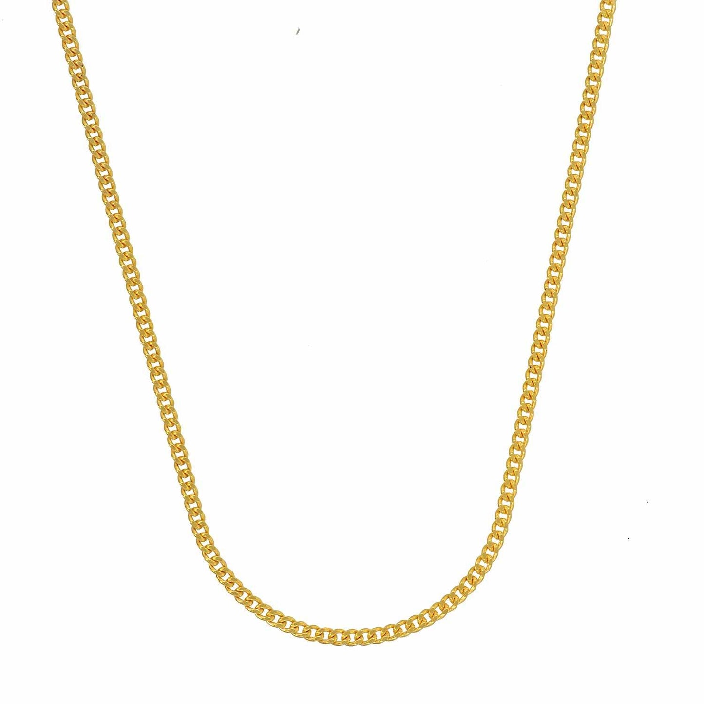 Goldkette Panzerkette Länge 55cm - Breite 1,2mm - 333-8 Karat Gold
