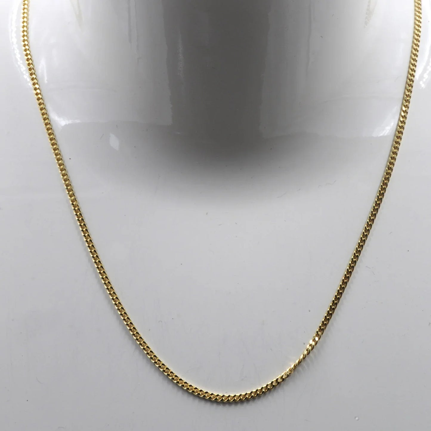Goldkette Panzerkette Länge 38cm - Breite 1,4mm - 333-8 Karat Gold ..