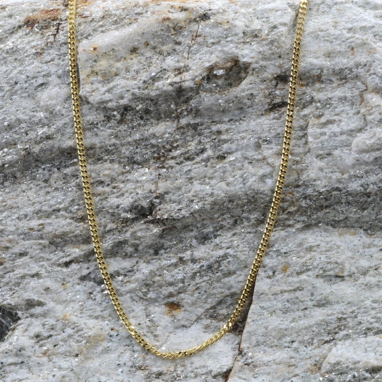 Goldkette Panzerkette Länge 38cm - Breite 1,4mm - 333-8 Karat Gold ..