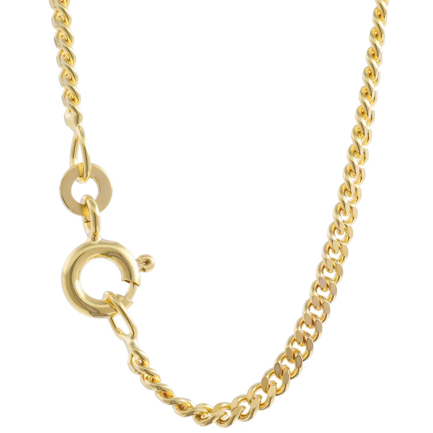 Goldkette Panzerkette Länge 70cm - Breite 2,1mm - 333-8 Karat Gold