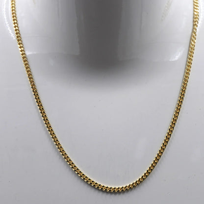 Goldkette Panzerkette Länge 70cm - Breite 2,1mm - 333-8 Karat Gold
