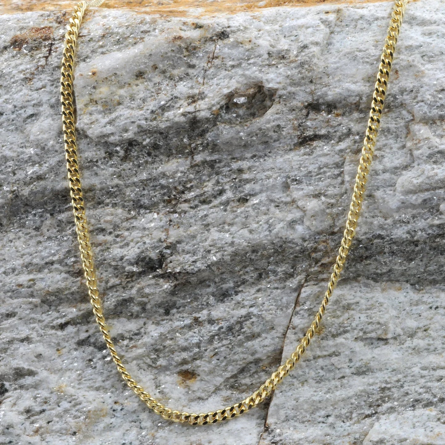 Goldkette Panzerkette Länge 70cm - Breite 2,1mm - 333-8 Karat Gold