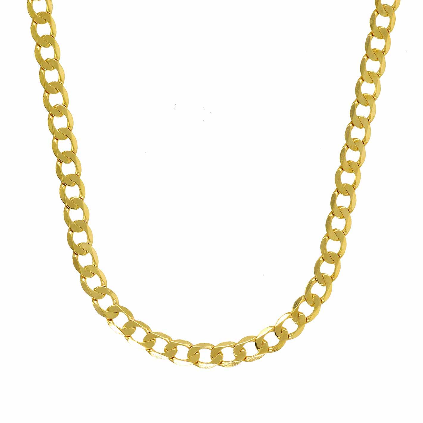 Goldkette Panzerkette Länge 55cm - Breite 2,6mm - 333-8 Karat Gold