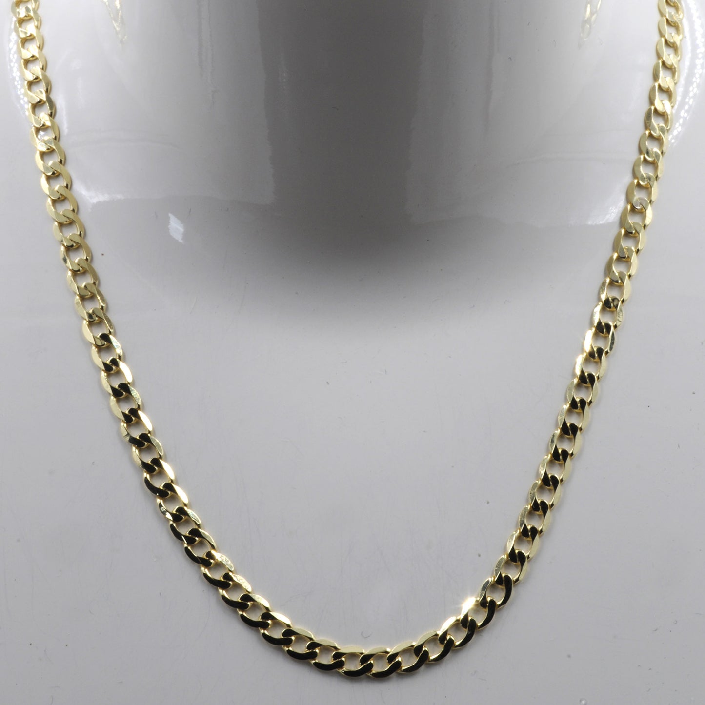 Goldkette Panzerkette Länge 45cm - Breite 3,1mm - 333-8 Karat Gold