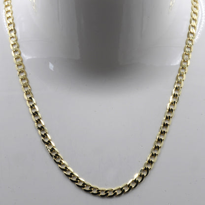 Goldkette Panzerkette Länge 45cm - Breite 3,1mm - 333-8 Karat Gold