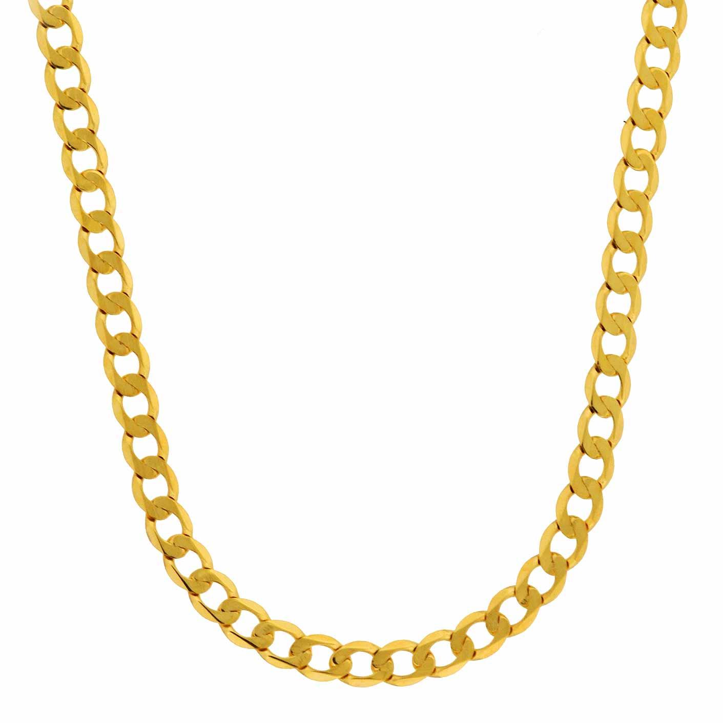 Goldkette Panzerkette Länge 70cm - Breite 3,1mm - 333-8 Karat Gold