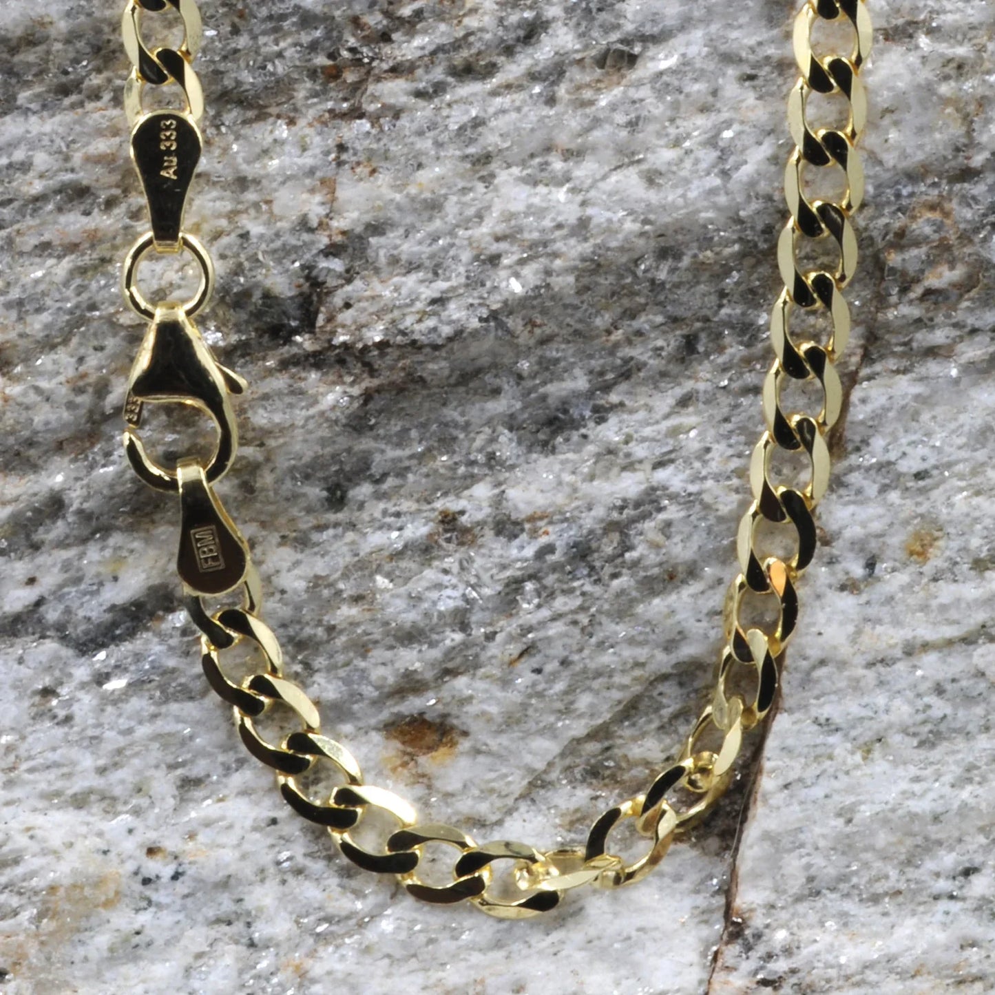 Goldkette Panzerkette Länge 70cm - Breite 3,1mm - 333-8 Karat Gold