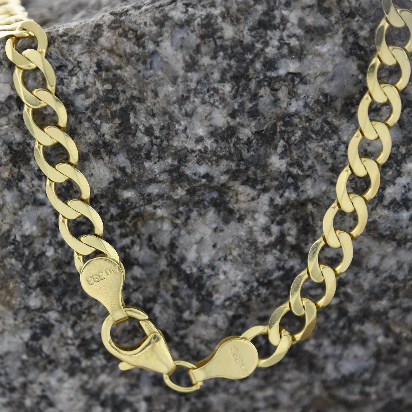 Goldkette Panzerkette Länge 45cm - Breite 5,0mm - 333-8 Karat Gold