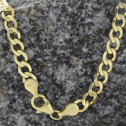 Goldkette Panzerkette Länge 55cm - Breite 5,0mm - 333-8 Karat Gold