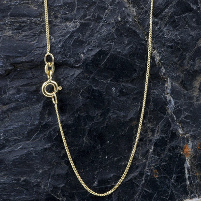 1,1 mm 60 cm 585 - 14 Karat Gold Halskette Panzerkette massiv Gold hochwertige Goldkette  3,44 g