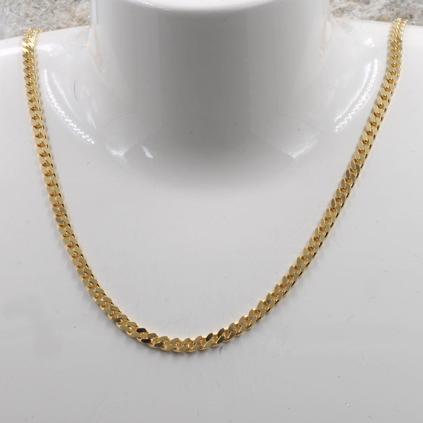 Goldkette Panzerkette Länge 55cm - Breite 3,4mm - 585-14 Karat Gold