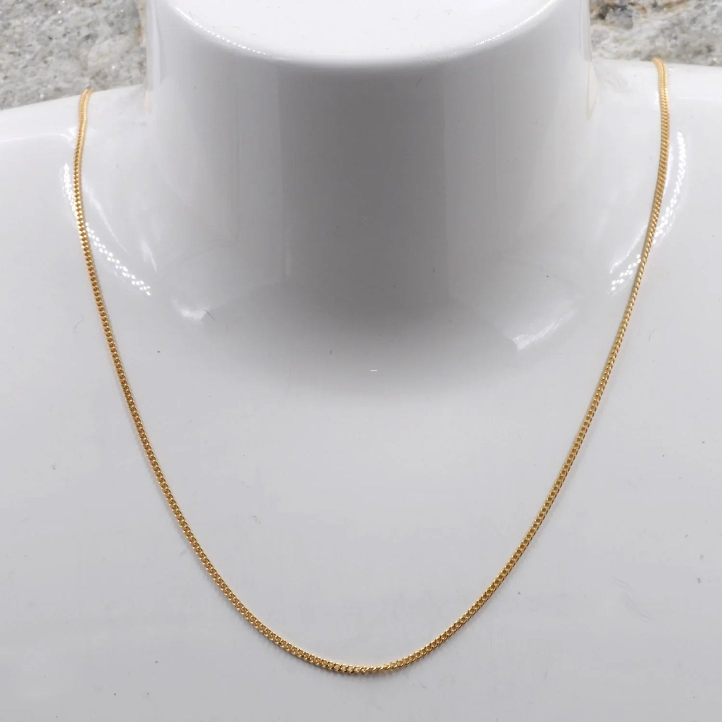 Goldkette Panzerkette Länge 40cm - Breite 1,1mm - 750-18 Karat Gold