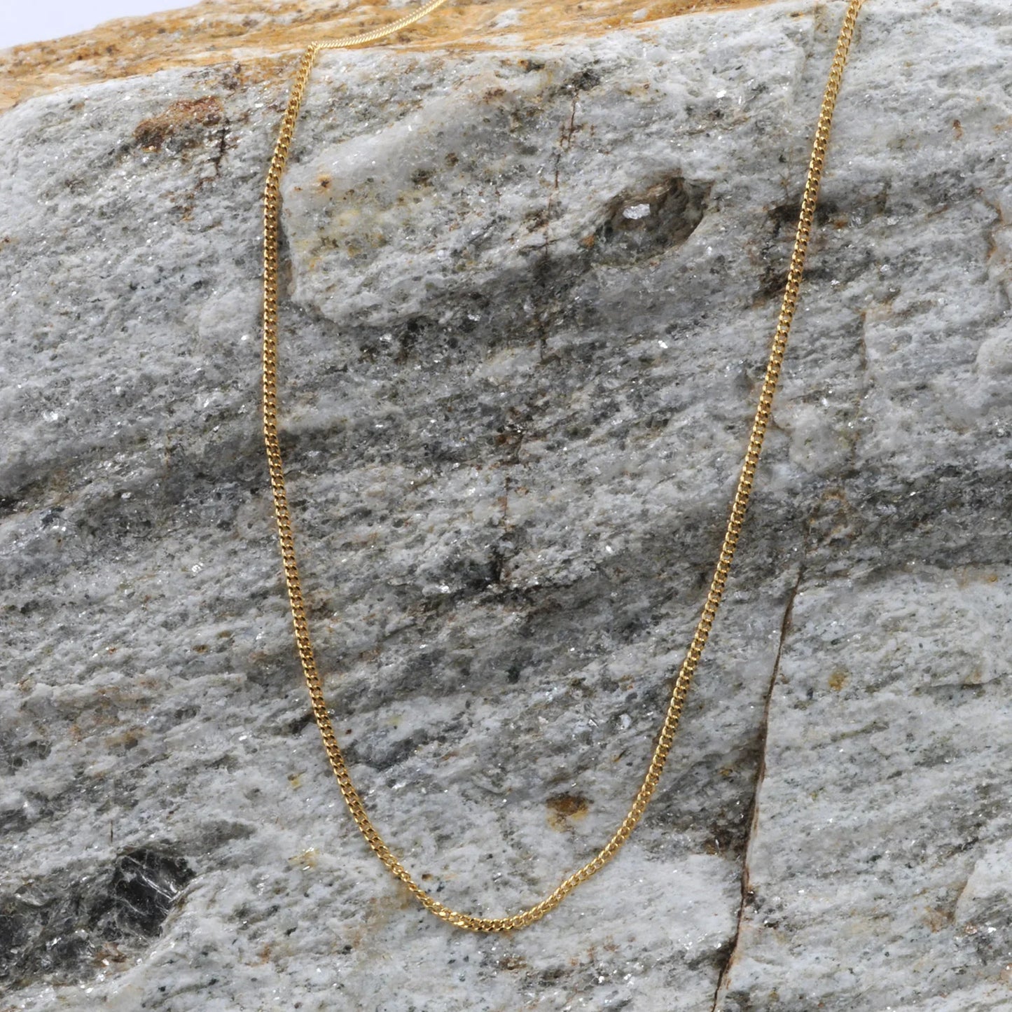 Goldkette Panzerkette Länge 40cm - Breite 1,1mm - 750-18 Karat Gold
