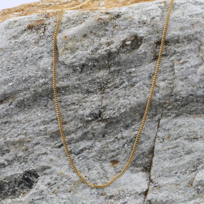 Goldkette Panzerkette Länge 40cm - Breite 1,1mm - 750-18 Karat Gold