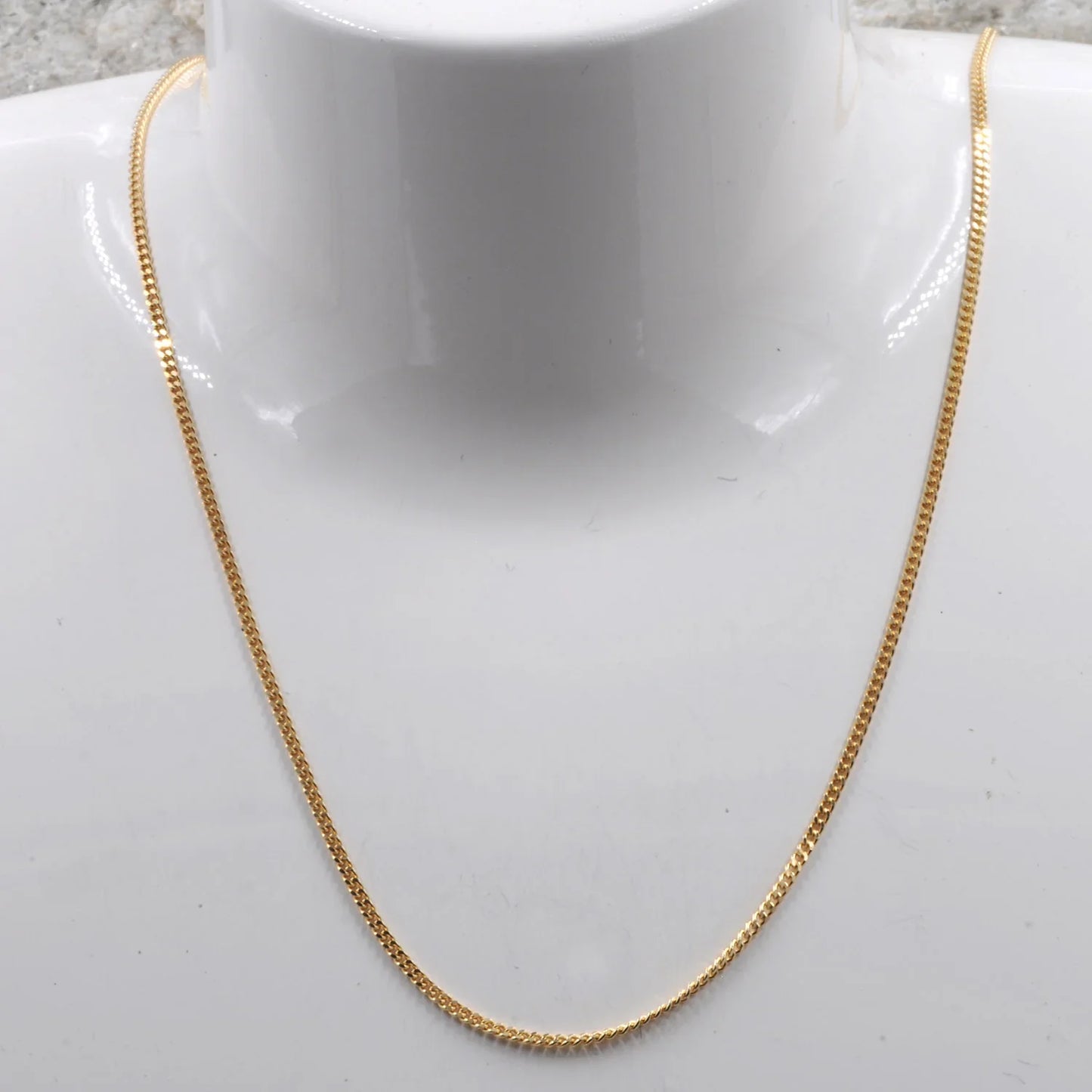 Goldkette Panzerkette Länge 38cm - Breite 1,4mm - 750-18 Karat Gold