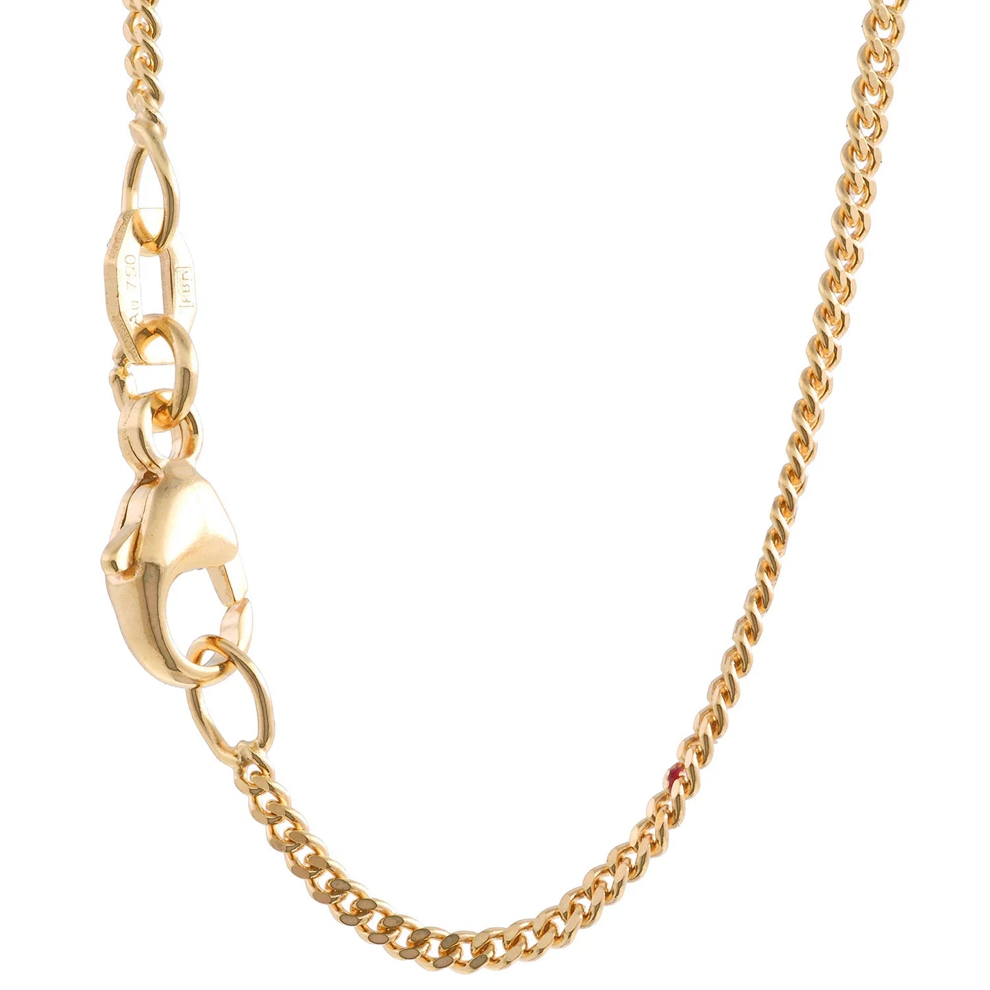 Goldkette Panzerkette Länge 55cm - Breite 1,4mm - 750-18 Karat Gold