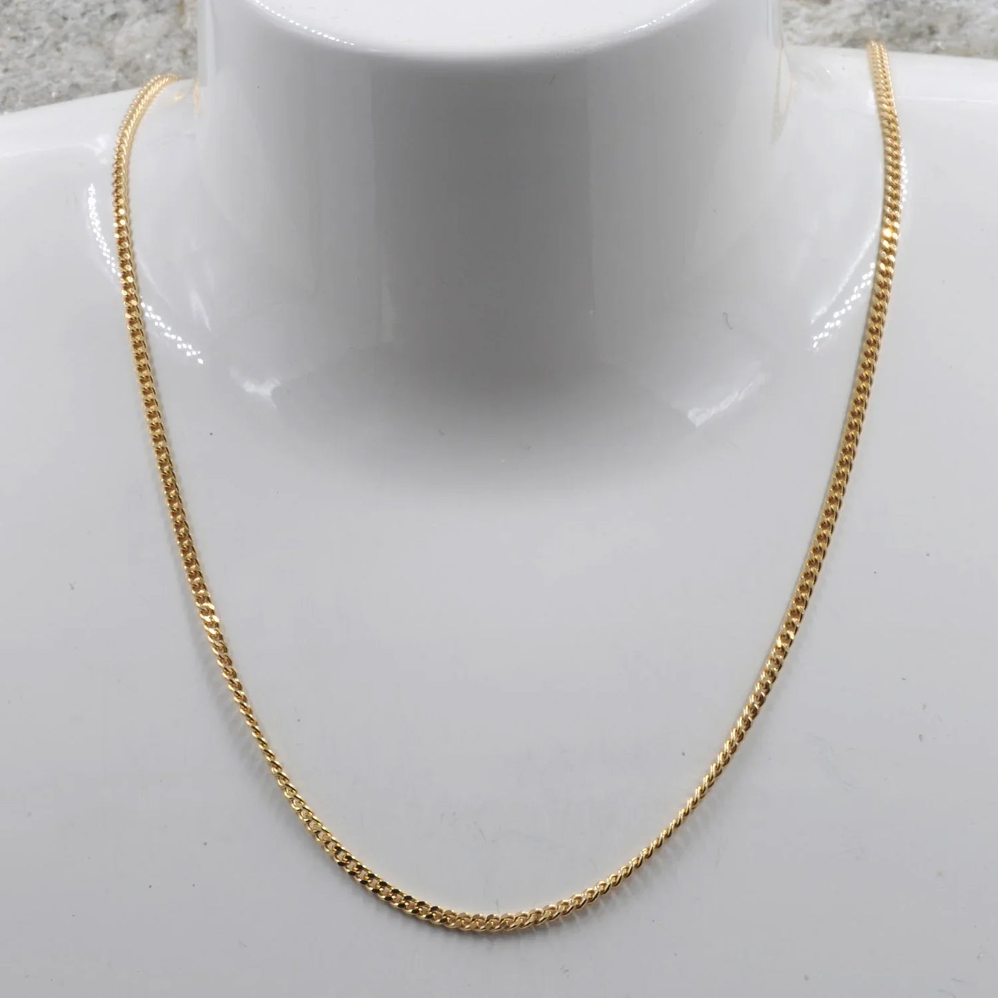 Goldkette Panzerkette Länge 42cm - Breite 1,7mm - 750-18 Karat Gold