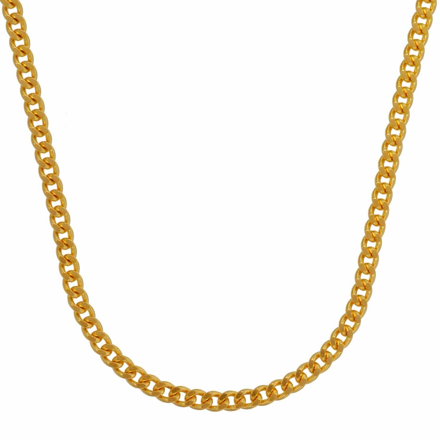 Goldkette Panzerkette Länge 50cm - Breite 1,7mm - 750-18 Karat Gold