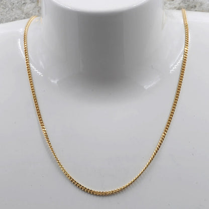 Goldkette Panzerkette Länge 50cm - Breite 1,7mm - 750-18 Karat Gold