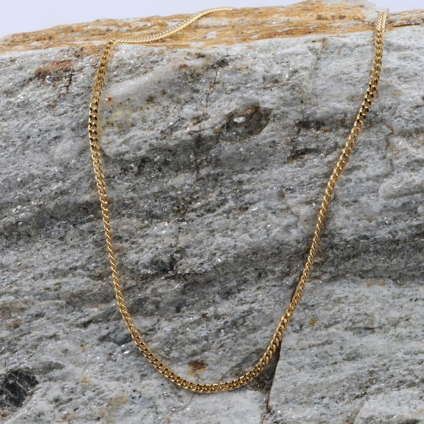 Goldkette Panzerkette Länge 50cm - Breite 1,7mm - 750-18 Karat Gold