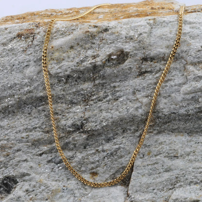 Goldkette Panzerkette Länge 50cm - Breite 1,7mm - 750-18 Karat Gold