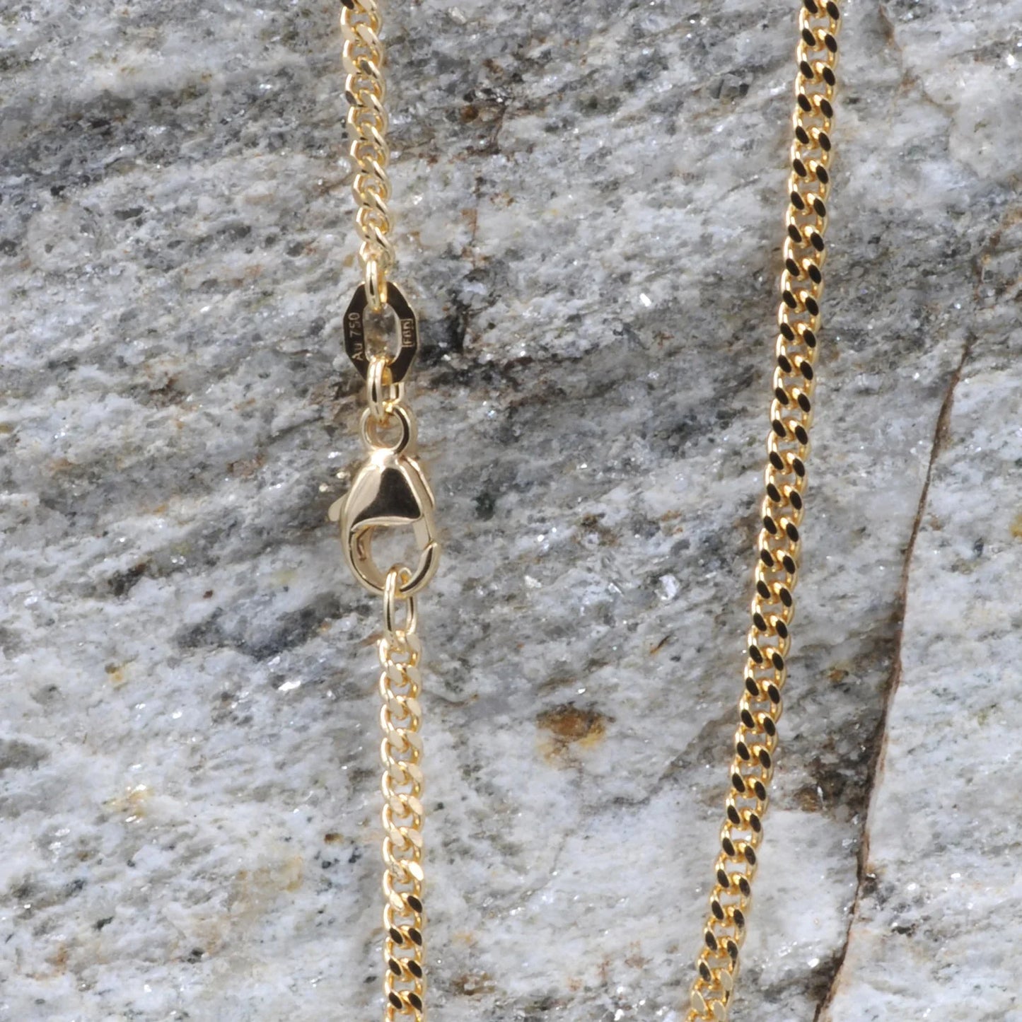 Goldkette Panzerkette Länge 50cm - Breite 2,1mm - 750-18 Karat Gold