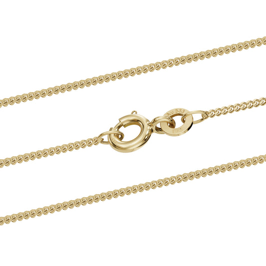 Goldkette Echt 333 - 8 Karat Panzerkette Gold Halskette - Juwelier Qualität - hochglanzpoliert und diamantiert - Made in Germany