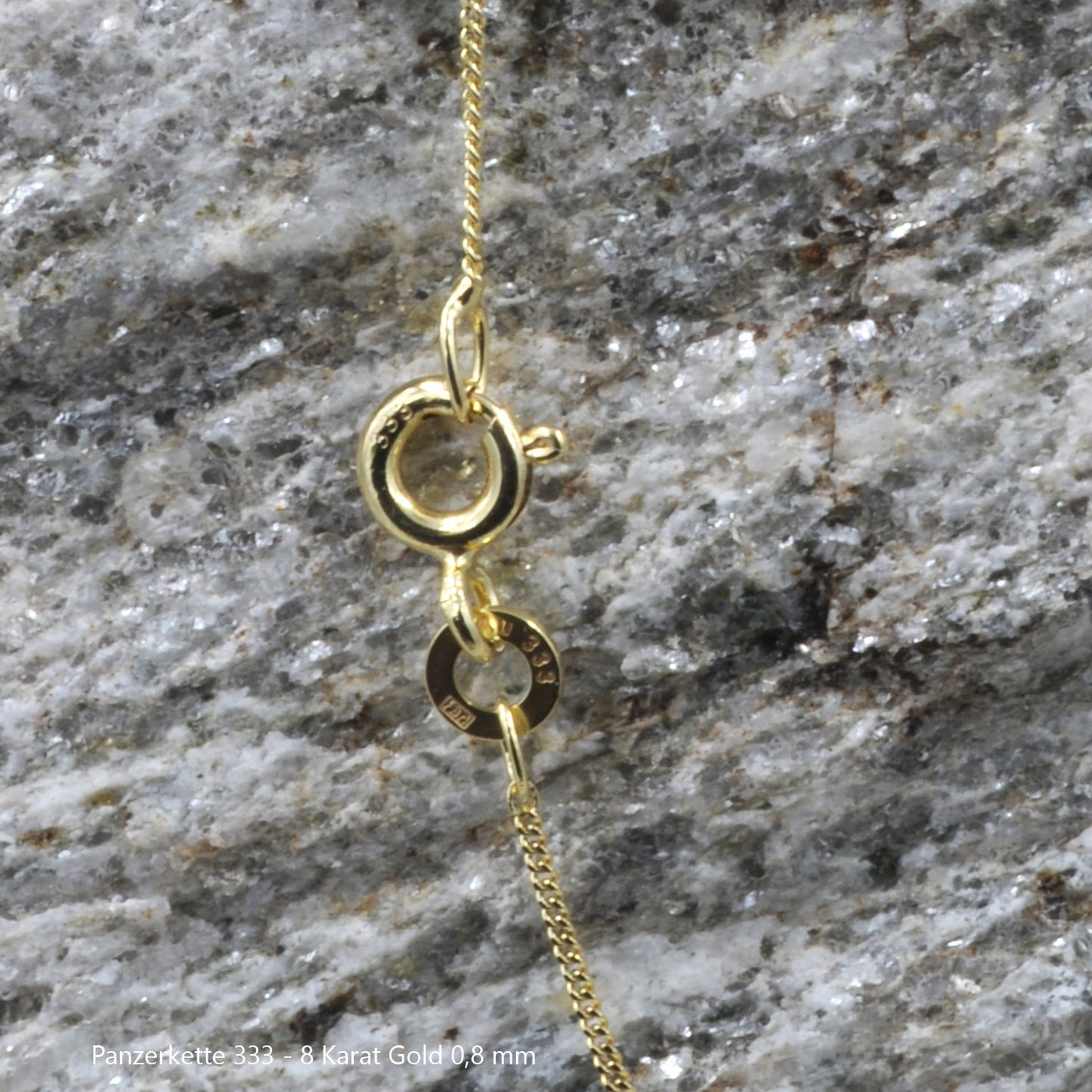 Edle massive Goldkette Panzerkette Halskette aus 333 - 8 Karat Gold