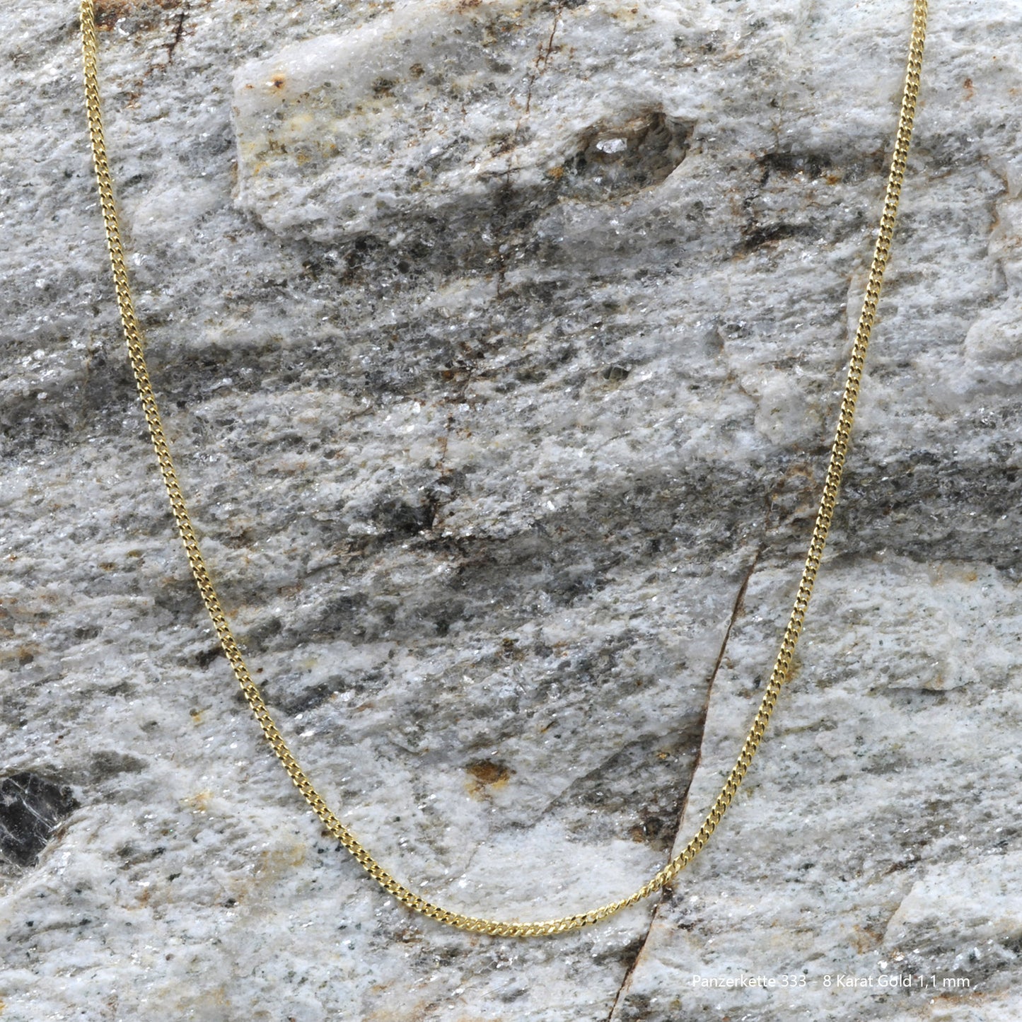 Edle massive Goldkette Panzerkette Halskette aus 333 - 8 Karat Gold