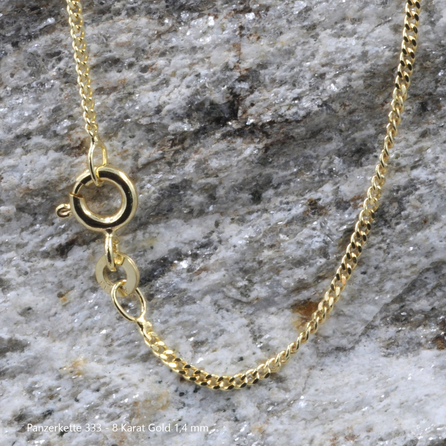 Edle massive Goldkette Panzerkette Halskette aus 333 - 8 Karat Gold