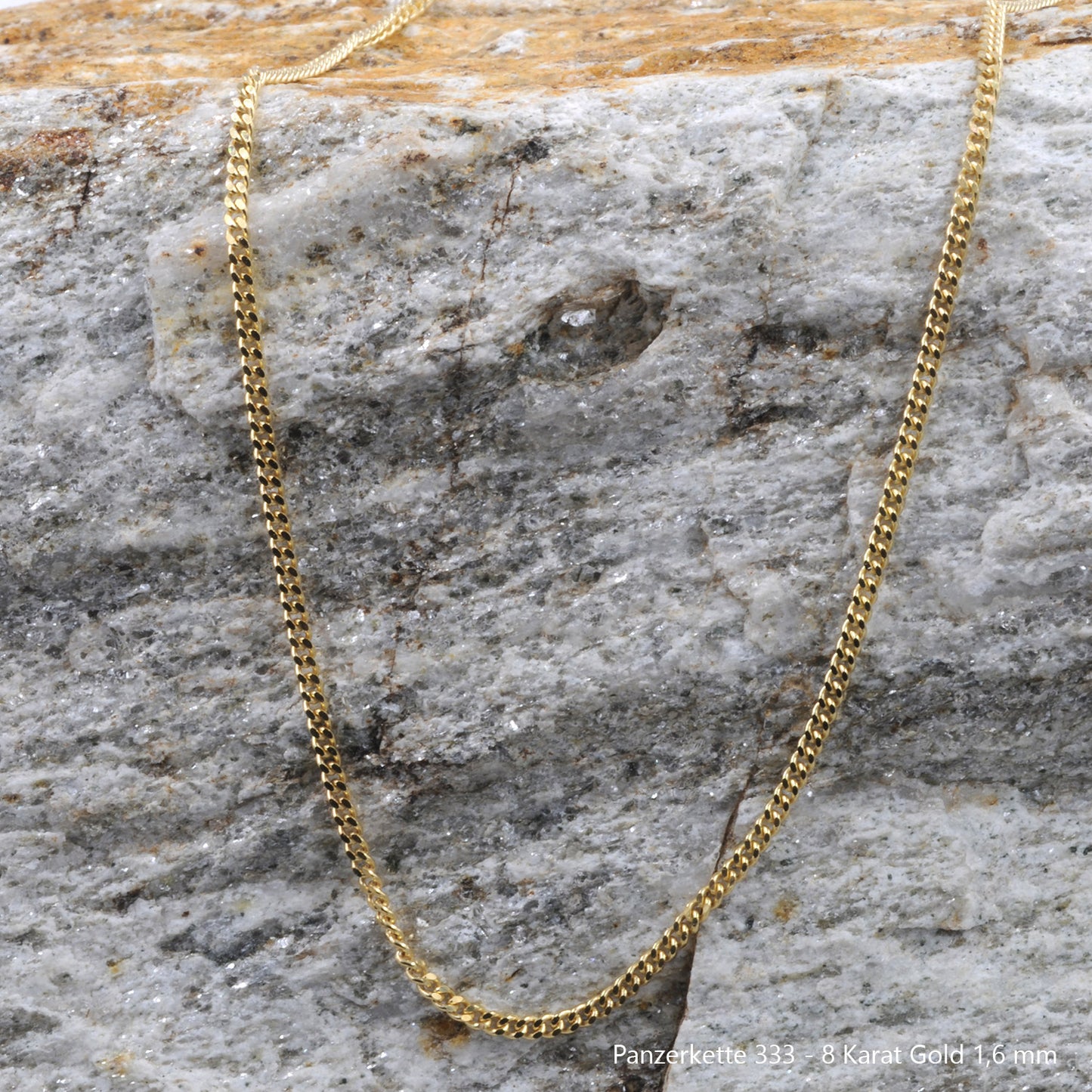 Edle massive Goldkette Panzerkette Halskette aus 333 - 8 Karat Gold