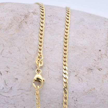 Edle massive Goldkette Panzerkette Halskette aus 333 - 8 Karat Gold