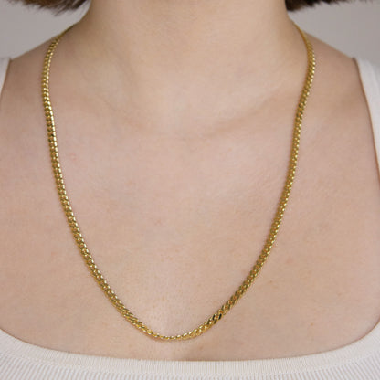 Edle massive Goldkette Panzerkette Halskette aus 333 - 8 Karat Gold