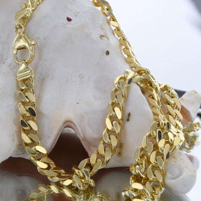 Edle massive Goldkette Panzerkette Halskette aus 333 - 8 Karat Gold