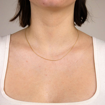 Edle feine dünne filigrane Goldkette Halskette  echt 333 -8 Karat Gold