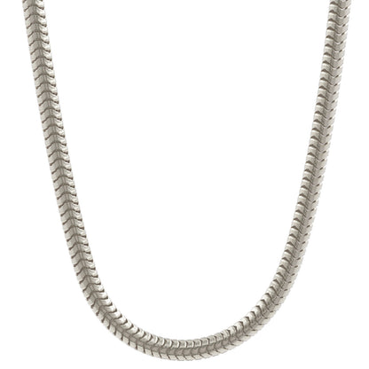 Silberkette Echt 925 Sterlingsilber Schlangenkette rund Silber Halskette - Damenkette Made in Germany