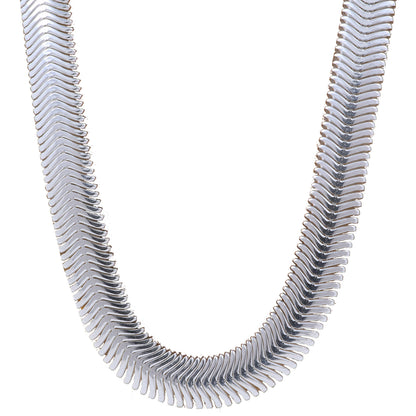 Silberkette Echt 925 Sterlingsilber Schlangenkette rund Silber Halskette - Damenkette Made in Germany
