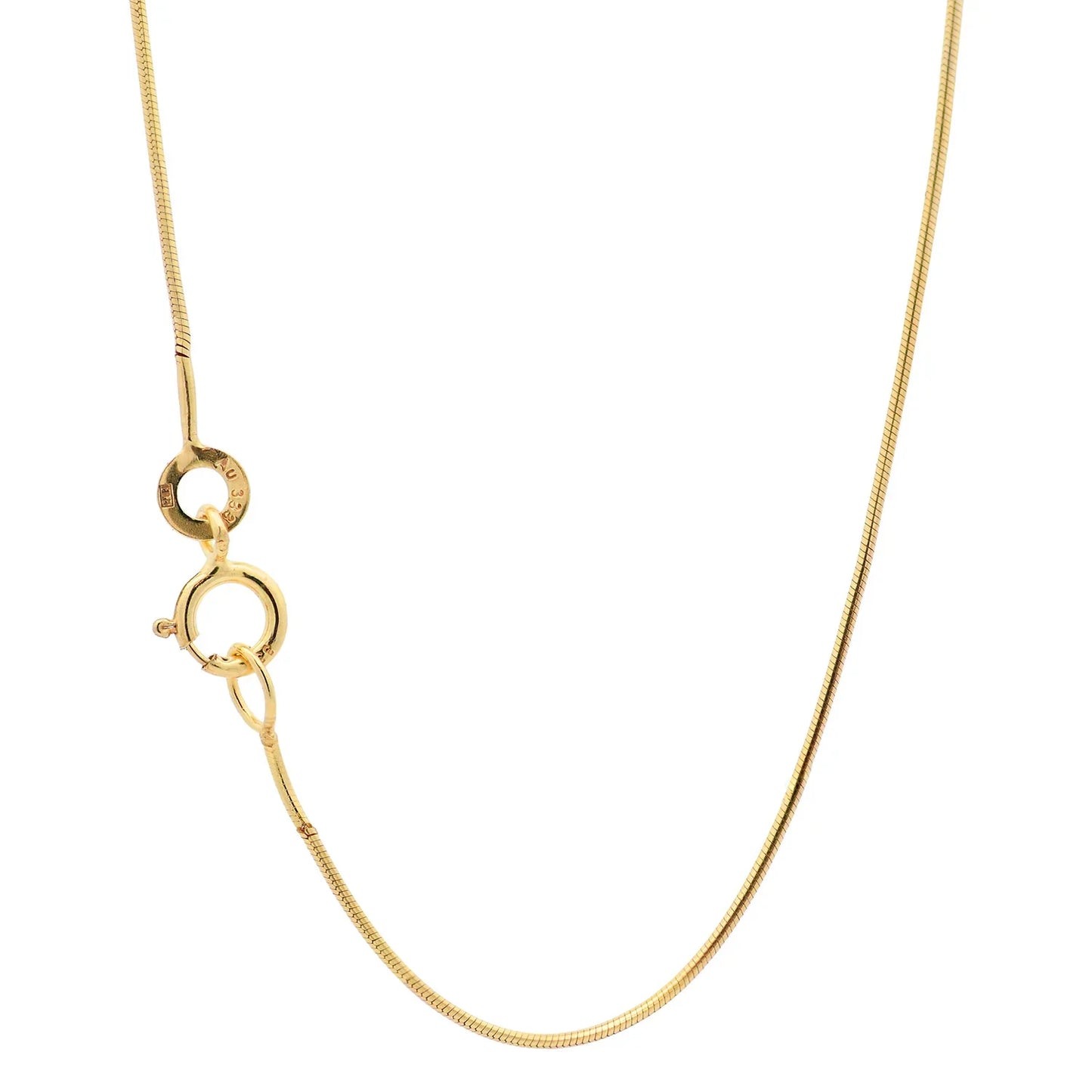 Edle Massive Goldkette Schlangenkette rund Halskette 333- 8 Karat Gold