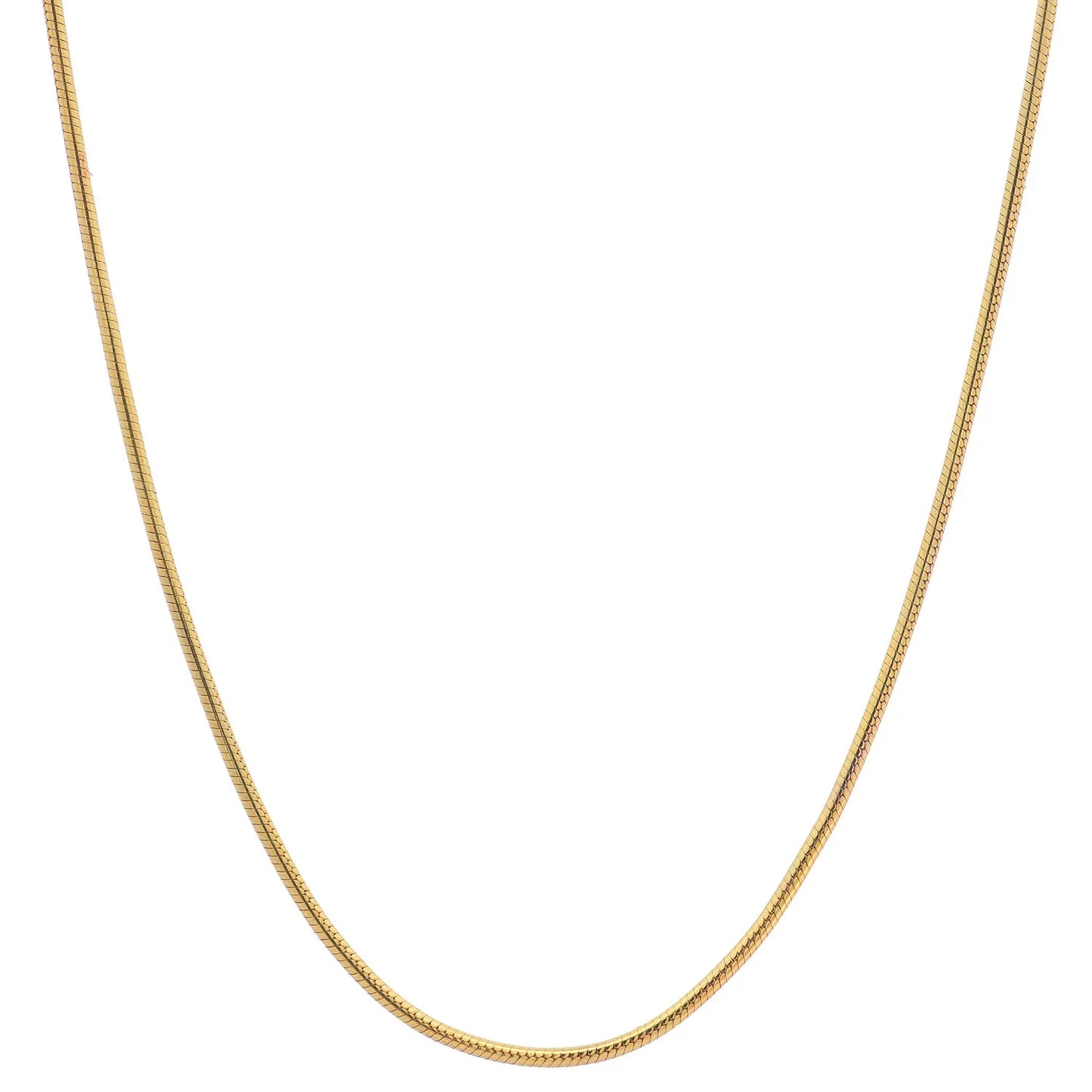 Edle Massive Goldkette Schlangenkette rund Halskette 333- 8 Karat Gold