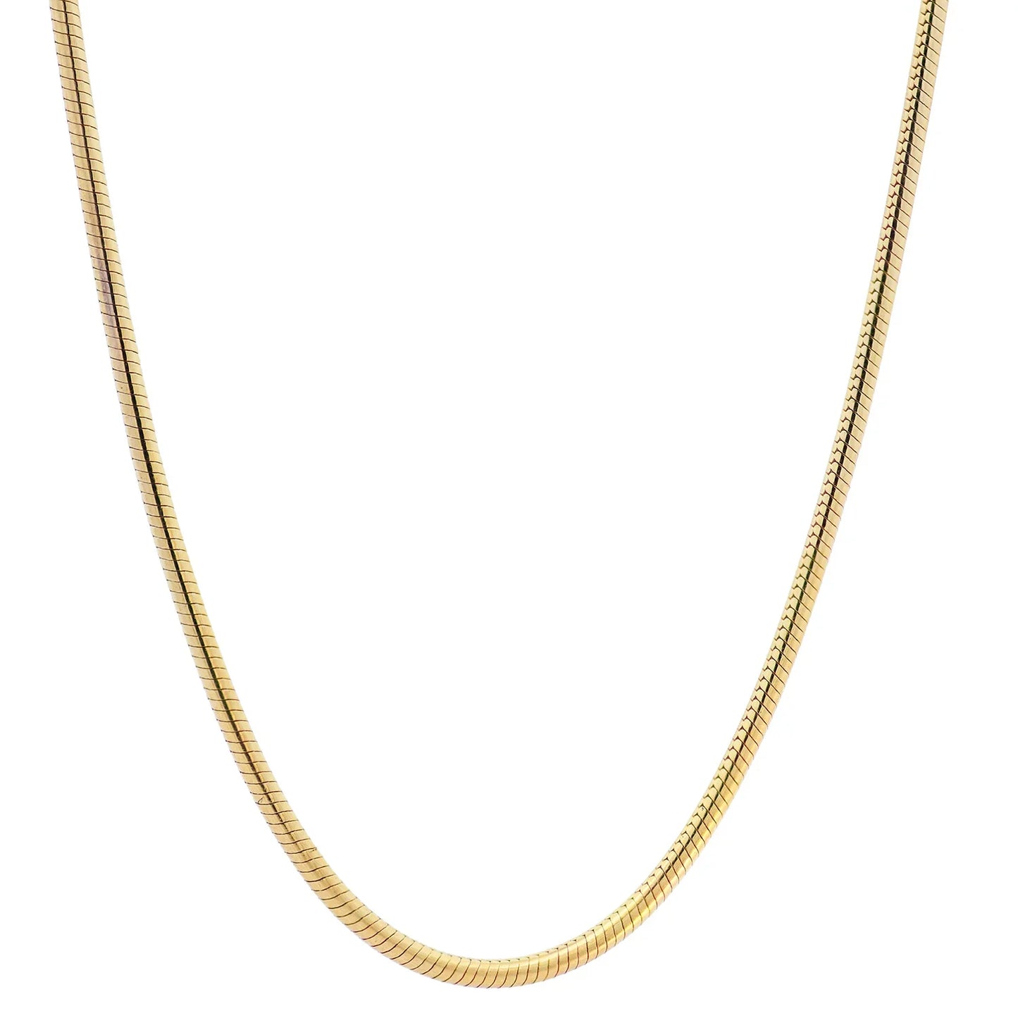 Edle Massive Goldkette Schlangenkette rund Halskette 333- 8 Karat Gold
