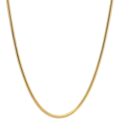 Edle Massive Goldkette Schlangenkette rund Halskette 333- 8 Karat Gold