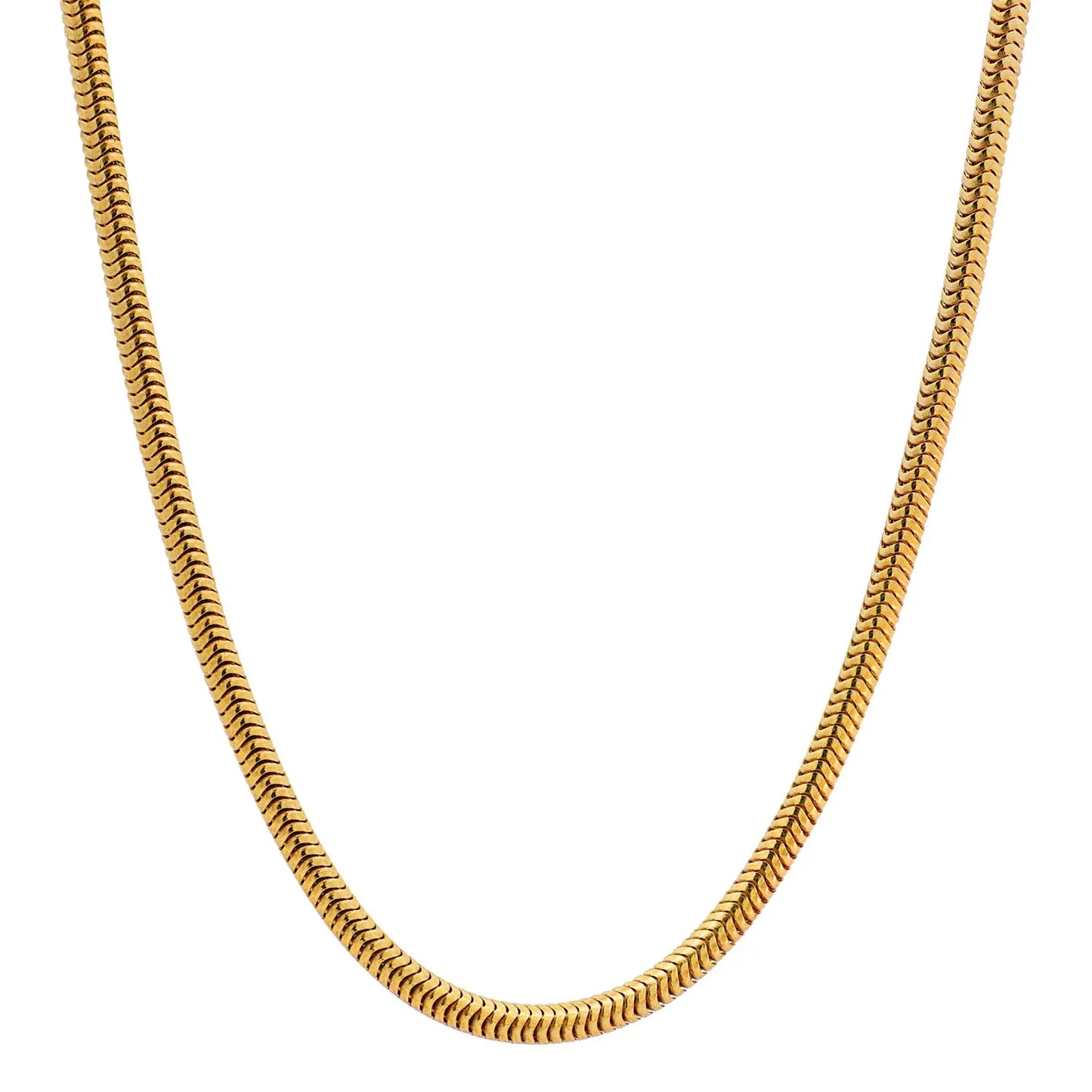 Edle Massive Goldkette Schlangenkette rund Halskette 333- 8 Karat Gold