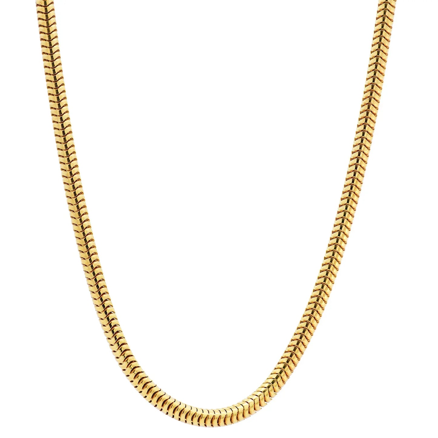 Edle Massive Goldkette Schlangenkette rund Halskette 333- 8 Karat Gold