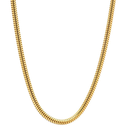 Edle Massive Goldkette Schlangenkette rund Halskette 333- 8 Karat Gold