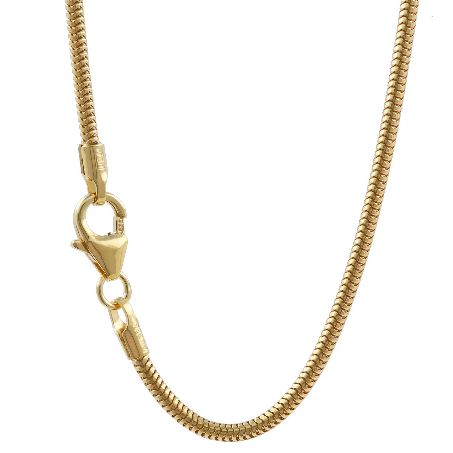 Edle Massive Goldkette Schlangenkette rund Halskette 333- 8 Karat Gold