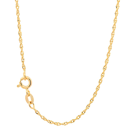 Edle Goldkette Singapurkette Halskette echt massiv 585-14 Karat Gold