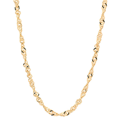Goldkette Singapurkette Halskette Breite 1,7 mm echt 585-14 Karat Gold