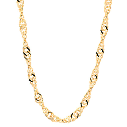 Goldkette Singapurkette Halskette Breite 1,7 mm echt 585-14 Karat Gold