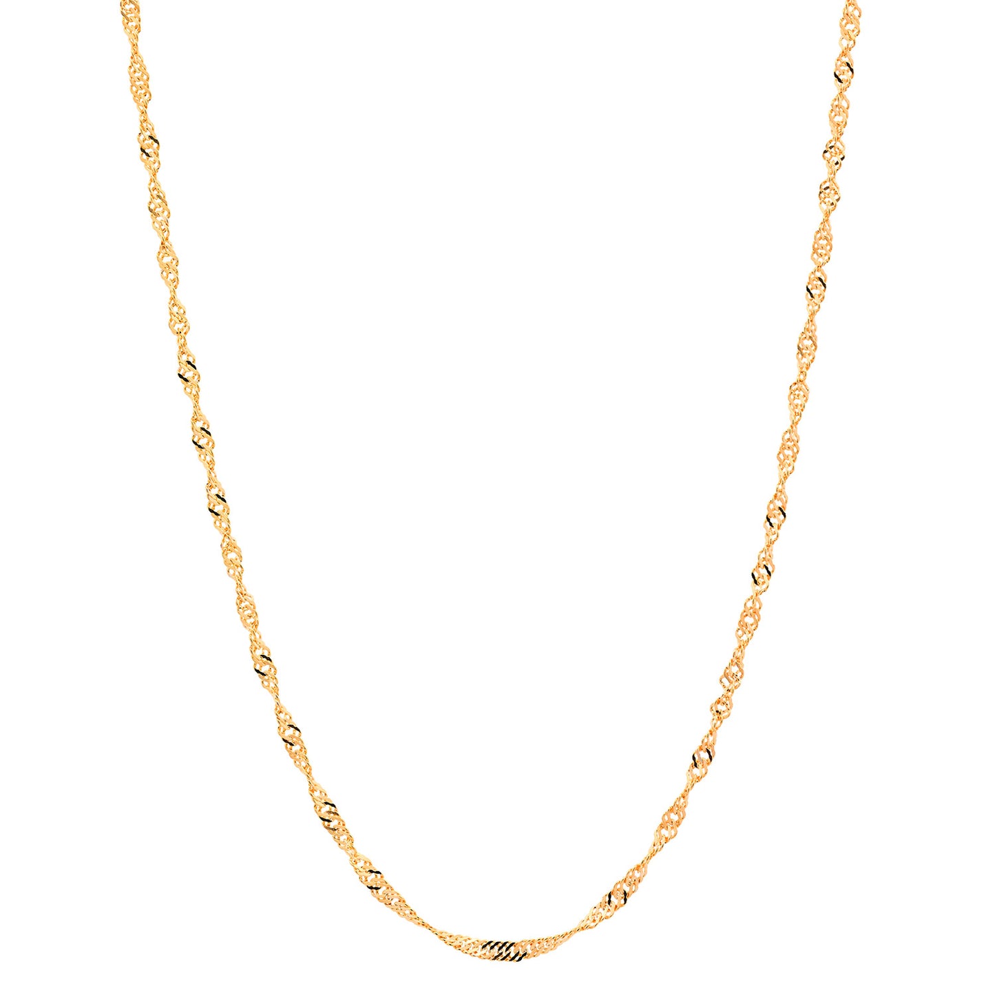 Goldkette Singapurkette Halskette Breite 1,7 mm echt 585-14 Karat Gold